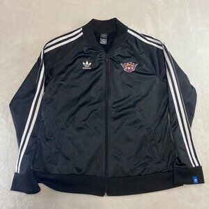 Adidas Track Jacket Black White Stripe Full-Zip Long Sleeve Phoenix Suns 2XL XXL